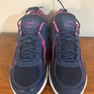 Ryka Dash 3 Navy and Pink Women's Sneakers
